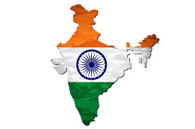 Map of India representing the country's regional diversity